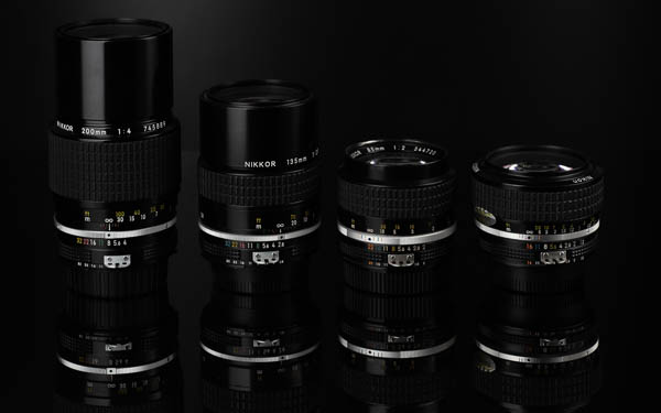 Nikon Nikkor lenses Ai lens 135mm 85mm 50mm 200mm